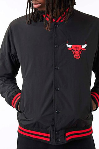Bomber Team Logo Chicago Bulls - Noir
