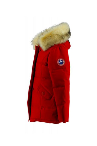 Parka à capuche - Rouge