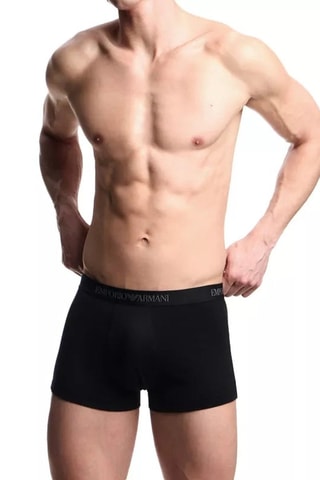 3 boxers - Noir et gris foncé