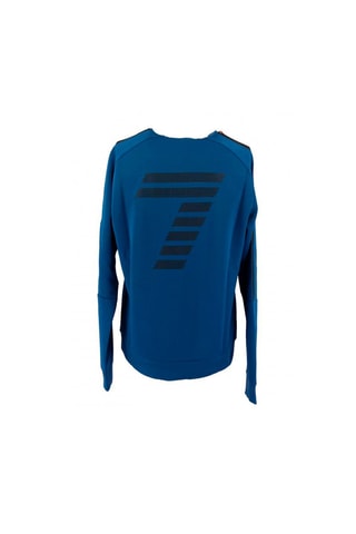 Sweat à capuche - Bleu et orange