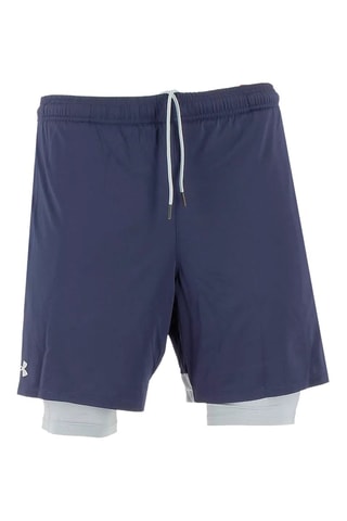 Short d’entraînement 2-en-1 - Bleu cobalt et gris clair