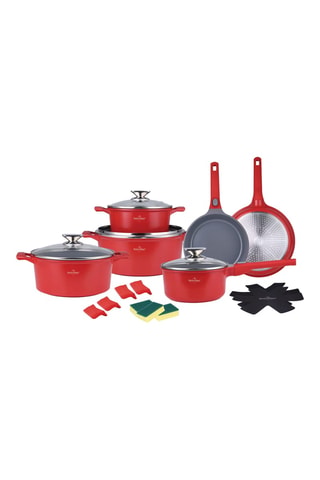 Batterie de cuisine revêtement céramique Lake Geneva - 19 pièces