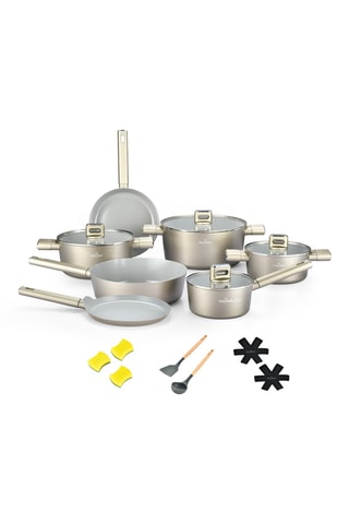 Batterie de cuisine revêtement céramique Speiez Castle - 18 pièces