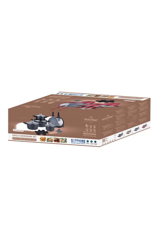 Batterie de cuisine revêtement céramique Basel Premium - 14 pièces