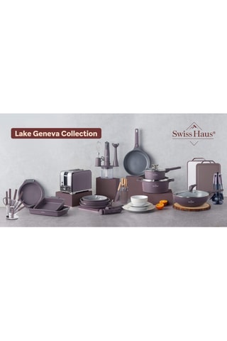 Batterie de cuisine revêtement céramique Lake Geneva - 19 pièces