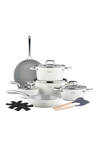 Batterie de cuisine revêtement céramique Lake Geneva - 14 pièces