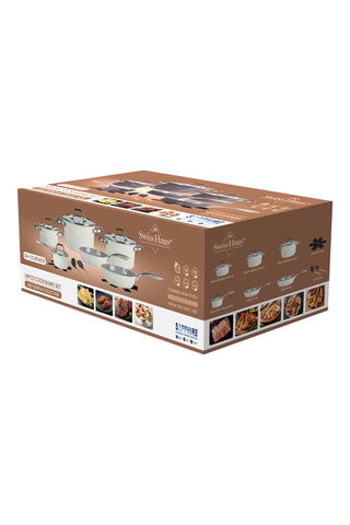Batterie de cuisine revêtement céramique Lake Geneva - 14 pièces