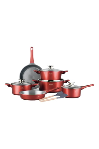 Batterie de cuisine revêtement céramique Basel Premium - 14 pièces