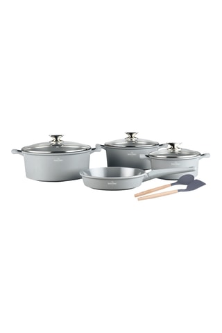 Batterie de cuisine revêtement céramique Lake Geneva - 9 pièces