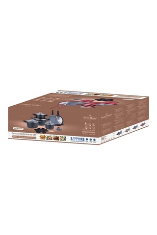 Batterie de cuisine revêtement céramique Basel Premium - 14 pièces