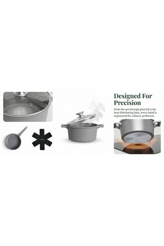 Batterie de cuisine revêtement céramique Lake Geneva - 11 pièces