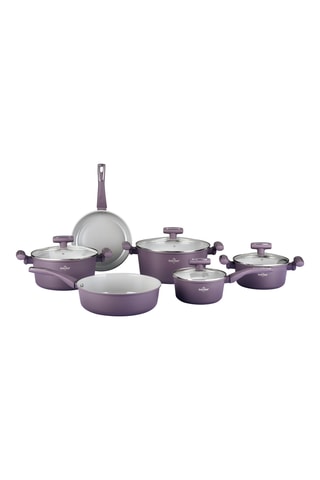Batterie de cuisine revêtement céramique Basel Premium - 10 pièces