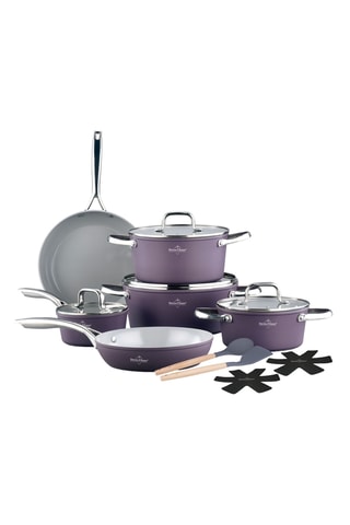 Batterie de cuisine revêtement céramique Lake Geneva - 14 pièces