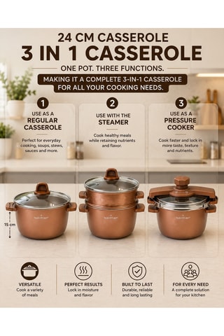 Batterie de cuisine revêtement céramique Zurich Luxury - 20 pièces