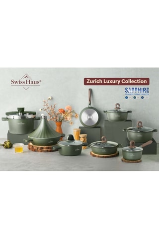 Batterie de cuisine revêtement céramique Zurich Luxury - 20 pièces
