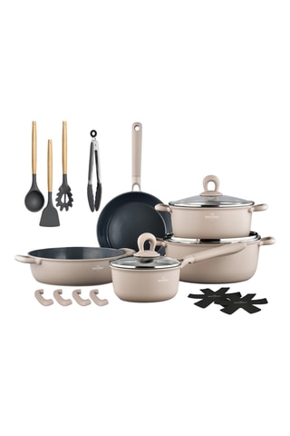Batterie de cuisine revêtement céramique Zurich Luxury - 18 pièces