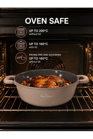 Batterie de cuisine revêtement céramique Zurich Luxury - 18 pièces