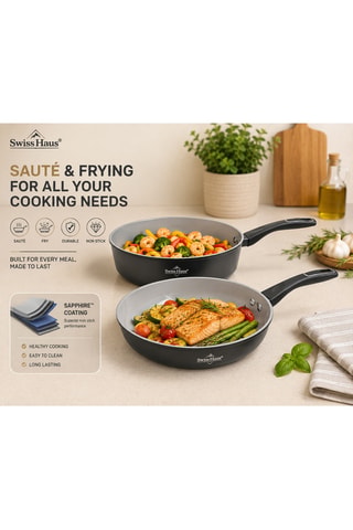 Batterie de cuisine revêtement céramique Basel Premium - 10 pièces