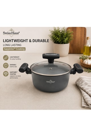 Batterie de cuisine revêtement céramique Basel Premium - 10 pièces