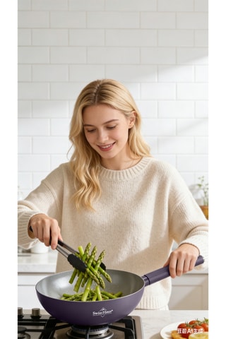 Wok revêtement céramique Speiez Castle - 4,4 l