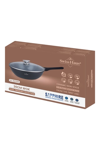Wok revêtement céramique Basel Premium - 4,7 l