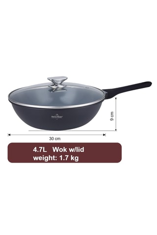 Wok revêtement céramique Basel Premium - 4,7 l