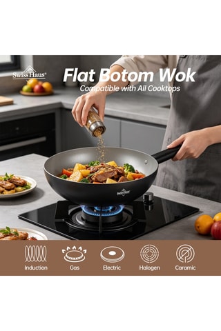 Wok revêtement céramique Speiez Castle - 3,4 l
