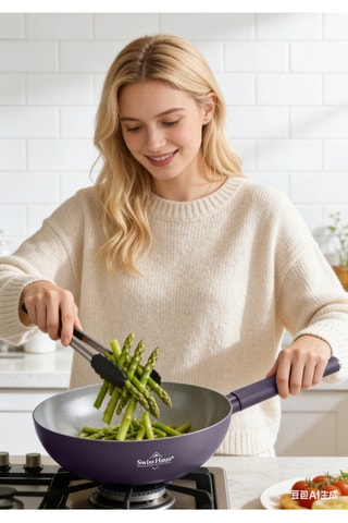 Wok revêtement céramique Speiez Castle - 3,4 l