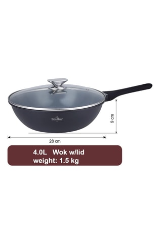 Wok revêtement céramique Basel Premium - 4 l