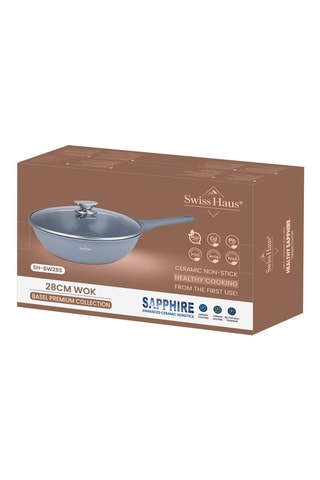 Wok revêtement céramique Basel Premium - 4 l