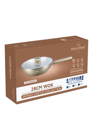 Wok revêtement céramique Speiez Castle - 3,4 l