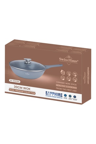 Wok revêtement céramique Basel Premium - 4,7 l