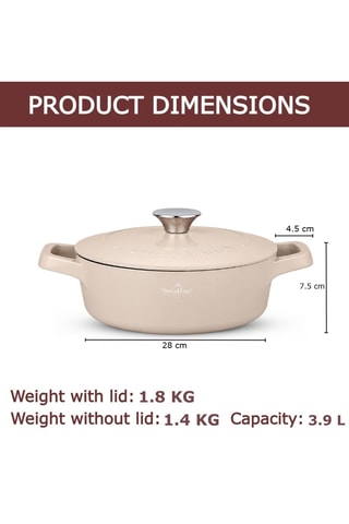 Faitout revêtement céramique Zurich Luxury - 3,9 l