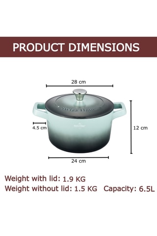 Faitout revêtement céramique Zurich Luxury - 6,3 l