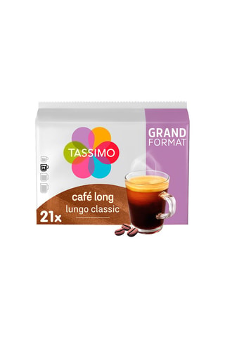 105 dosettes Tassimo - Café Long Classique - 5 x 21 dosettes