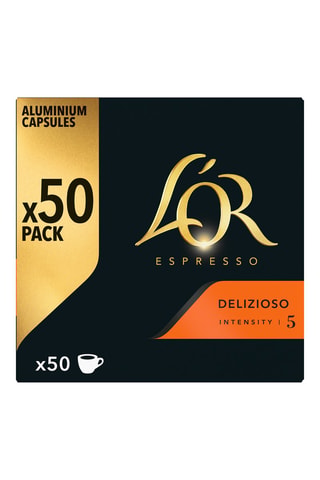 250 capsules - Café Delizioso - Intensité 5 - 5 x 50 capsules L'Or Espresso