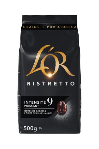 6 x 500 g - Café en grains L'Or Ristretto - Intensité 9