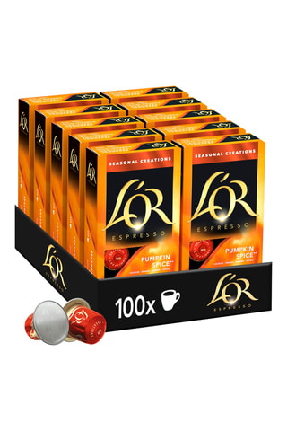 100 Capsules Espresso Pumpkin Spice - Intensiteit 5 - 10 x 10 Capsules L’Or Espresso