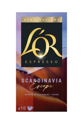 100 Capsules  Espresso Scandinavia lungo - Intensité 7 - 10 x 10 capsules L'Or Espresso