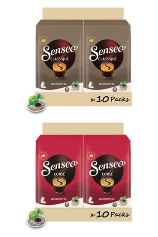 400 dosettes Senseo - Classique + 400 dosettes Senseo - Corsé
