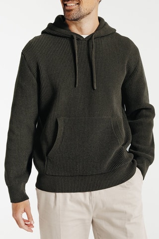 Pull à capuche - Kaki