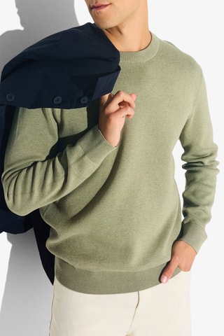 Pull en coton biologique - Kaki