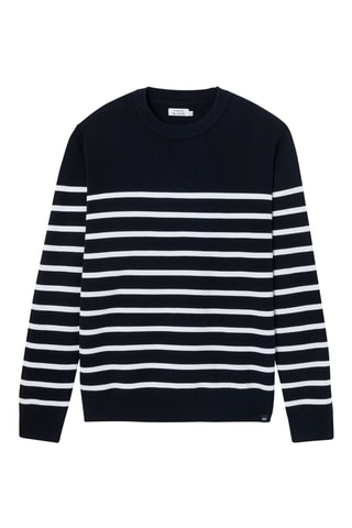 Pull en coton biologique - Bleu nuit