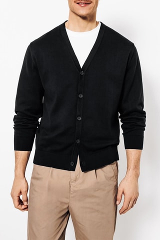 Gilet en coton biologique - Bleu foncé