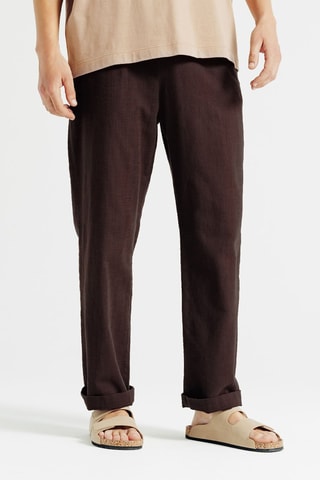 Pantalon loose - Marron