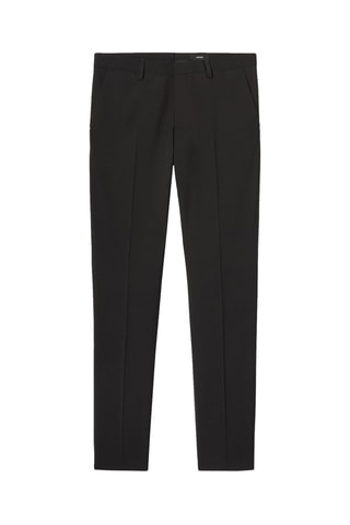 Pantalon slim en laine - Marron