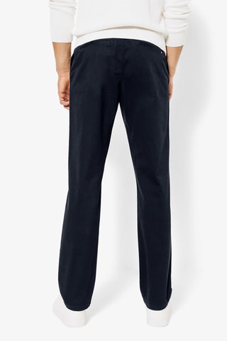 Pantalon regular en coton biologique - Bleu marine