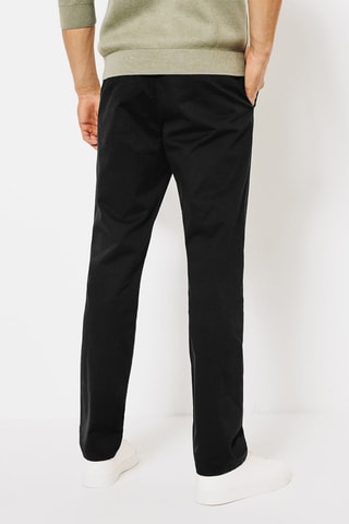 Chino en coton biologique - Noir