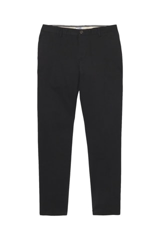 Chino en coton biologique - Noir