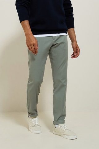 Pantalon chino slim - Vert